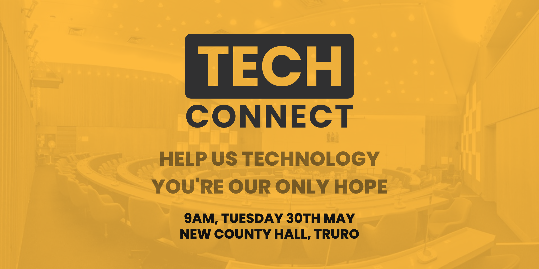 Software Cornwall, Tech Connect, 30th May 2023, County Hall, Truro. Meet up, networking and talks from Cornwall's tech community.