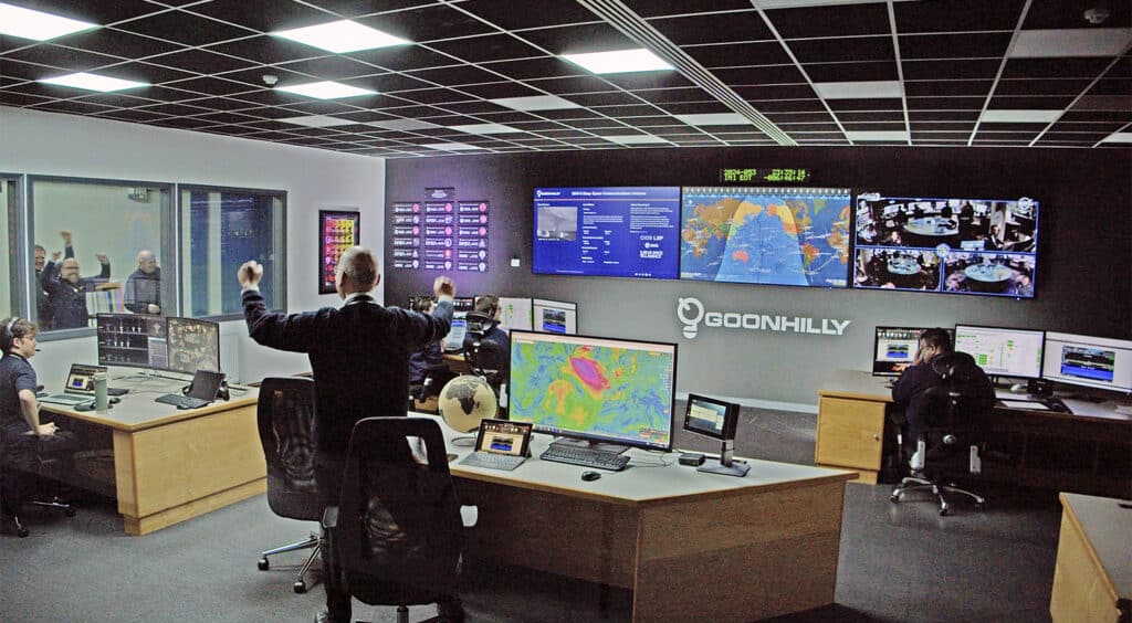 Goonhilly's Staff celebrate 'touchdown' of Moon Lander