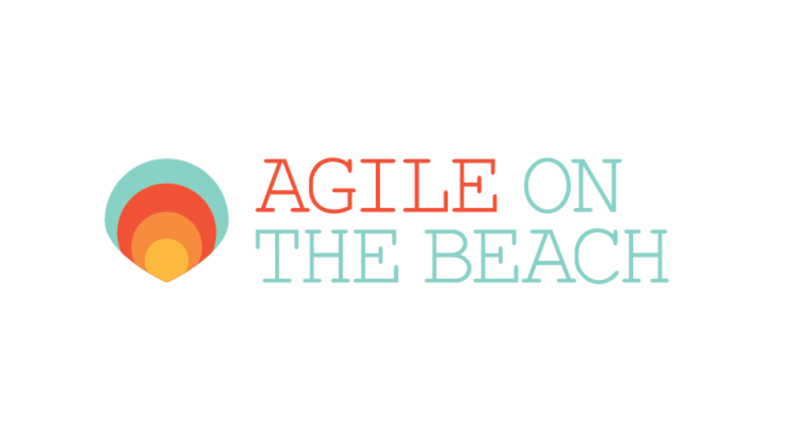 Agile on the Beach colour logo.