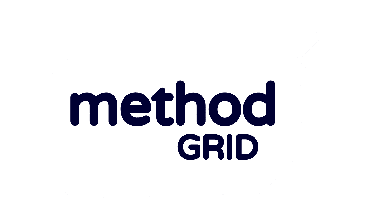 Method grid logo in white.