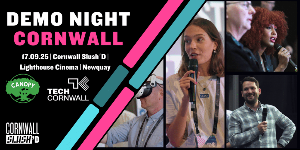 Demo Night Cornwall Slush'D event banner