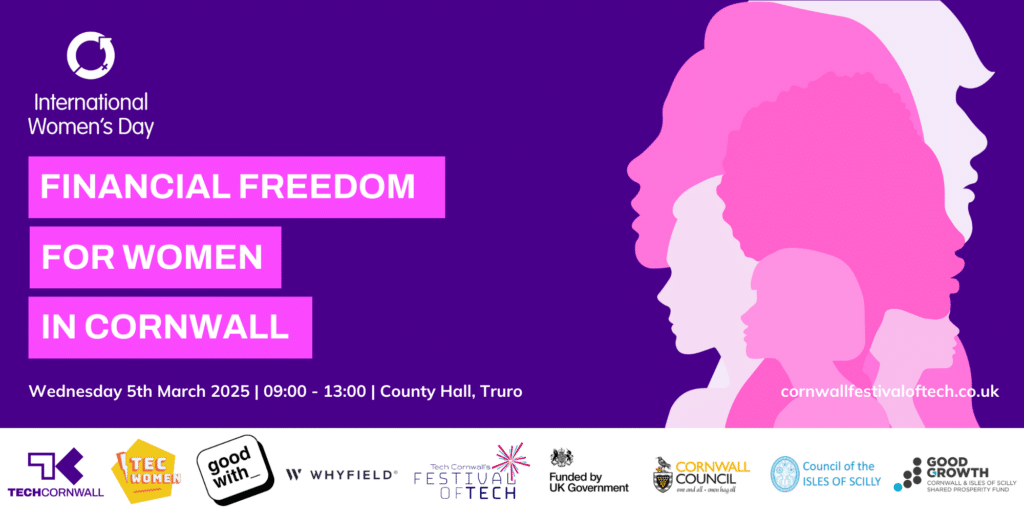 International Women's Day: Financial Freedom for Women in Cornwall event banner