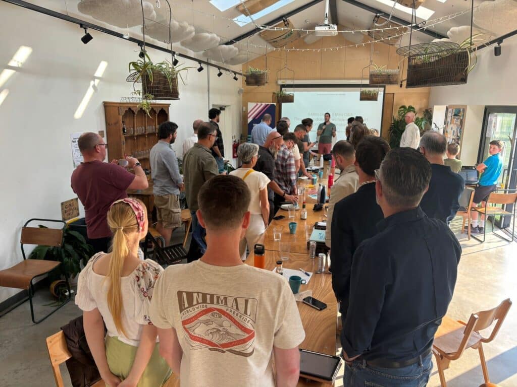 Demo night at newquay orchard