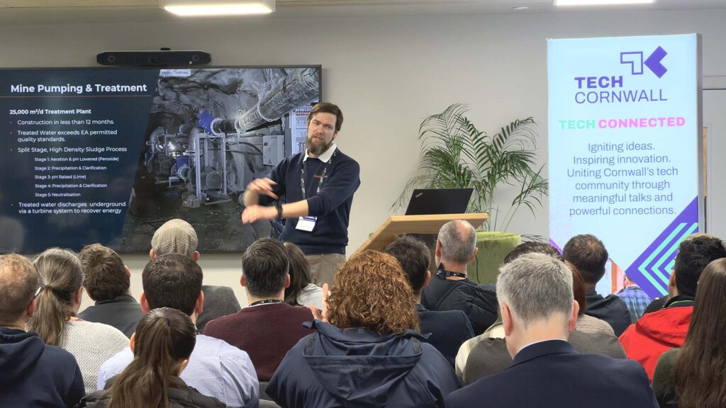 Cornish Metals presentijng at Tech Connected by Tech Cornwall