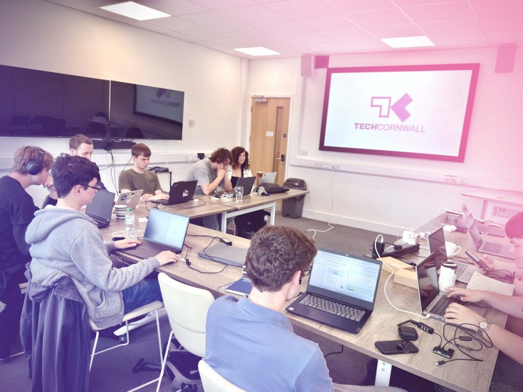 T-Level students with Tech Cornwall