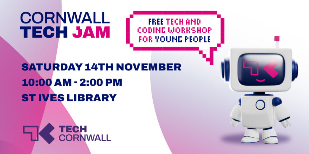 Cornwall Tech Jam November 14th 2026 at St Ives Library